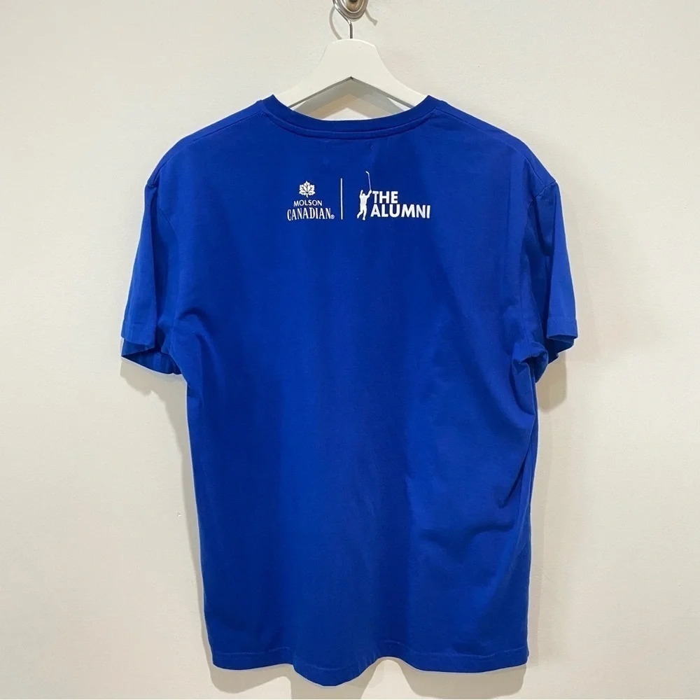 Molson Mens L Bright Blue Mark Messier The Alumni T-Shirt - Picture 11 of 11